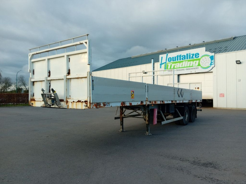 Trailor 2 axles / Full steel - rail side/ridelles - Semirremolque plataforma/ Caja abierta: foto 1 Trailor 2 axles / Full steel - rail side/ridelles - Semirremolque plataforma/ Caja abierta: foto 1