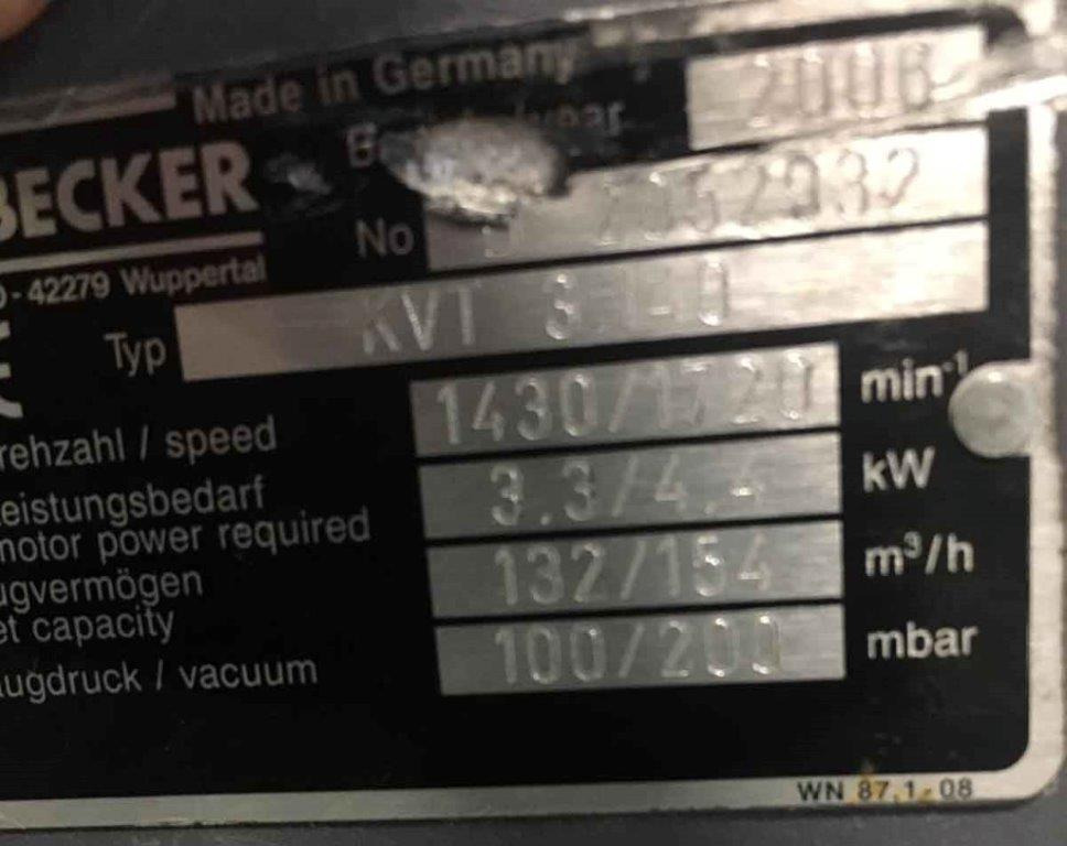 Rotary vane vacuum pump Becker KVT 3.140 - Maquinaria industrial: foto 2 Rotary vane vacuum pump Becker KVT 3.140 - Maquinaria industrial: foto 2