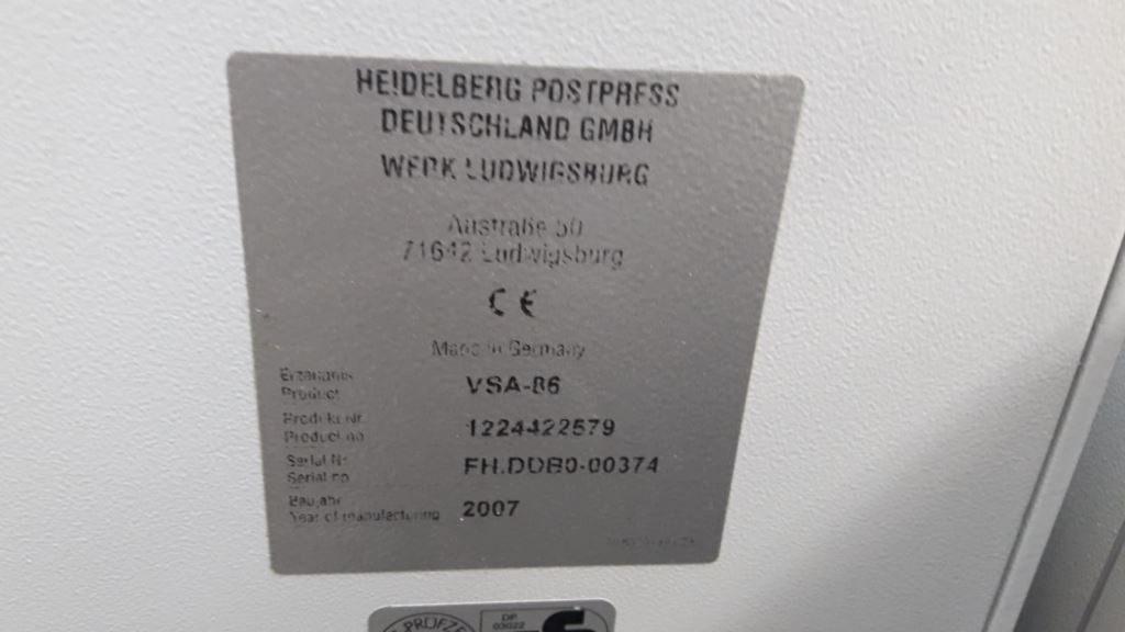 Vertical stack delivery with compression station Heidelberg Stahlfolder VSA 86 H - Plegadora de papel: foto 5 Vertical stack delivery with compression station Heidelberg Stahlfolder VSA 86 H - Plegadora de papel: foto 5