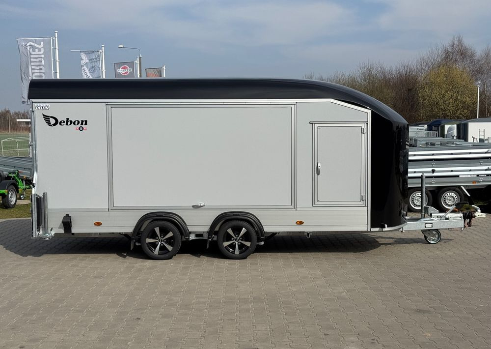 DEBON Debon C1000 - kryta laweta | 490 x 202 cm / 3500kg / felgi ALU / wciągarka elektryczna - Remolque portavehículos: foto 3 DEBON Debon C1000 - kryta laweta | 490 x 202 cm / 3500kg / felgi ALU / wciągarka elektryczna - Remolque portavehículos: foto 3