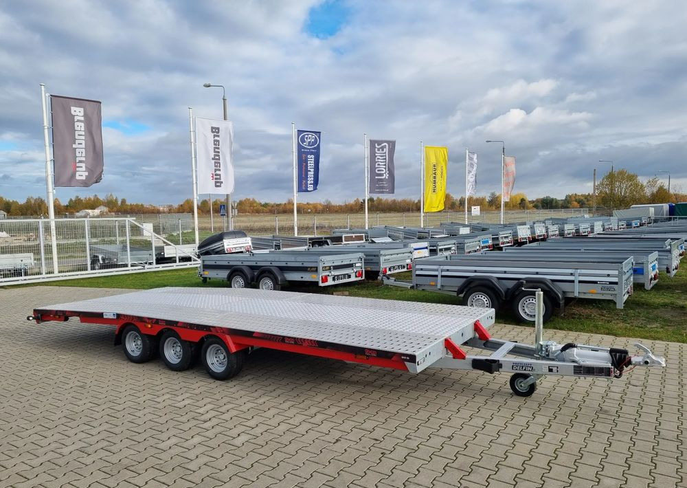 TA-NO TA-NO Scorpio 55 PREMIUM laweta 3 osiowa 5.5m 3500kg DMC najazdy niski załadunek - Remolque portavehículos: foto 1 TA-NO TA-NO Scorpio 55 PREMIUM laweta 3 osiowa 5.5m 3500kg DMC najazdy niski załadunek - Remolque portavehículos: foto 1
