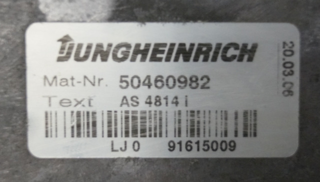 Jungheinrich 50460982 | Rij regeling Drive controller AS4814i from ETV216 year - Unidad de control para Equipo de manutención: foto 2 Jungheinrich 50460982 | Rij regeling Drive controller AS4814i from ETV216 year - Unidad de control para Equipo de manutención: foto 2