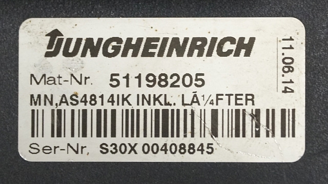 Jungheinrich 51159321 | Rij/hef regeling drive/lifting controller AS4814Ik Index - Unidad de control para Equipo de manutención: foto 4 Jungheinrich 51159321 | Rij/hef regeling drive/lifting controller AS4814Ik Index - Unidad de control para Equipo de manutención: foto 4