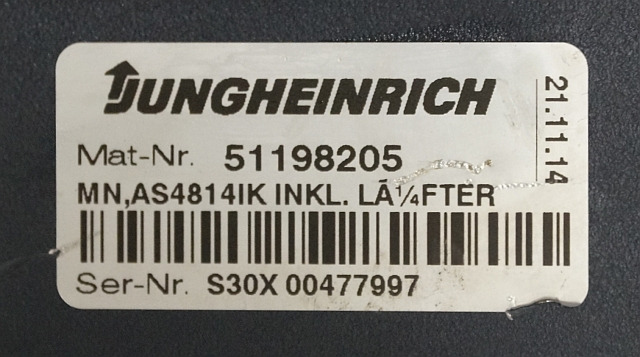 Jungheinrich 51159321 | Rij/hef regeling drive/lifting controller AS4814Ik Index - Unidad de control para Equipo de manutención: foto 4 Jungheinrich 51159321 | Rij/hef regeling drive/lifting controller AS4814Ik Index - Unidad de control para Equipo de manutención: foto 4