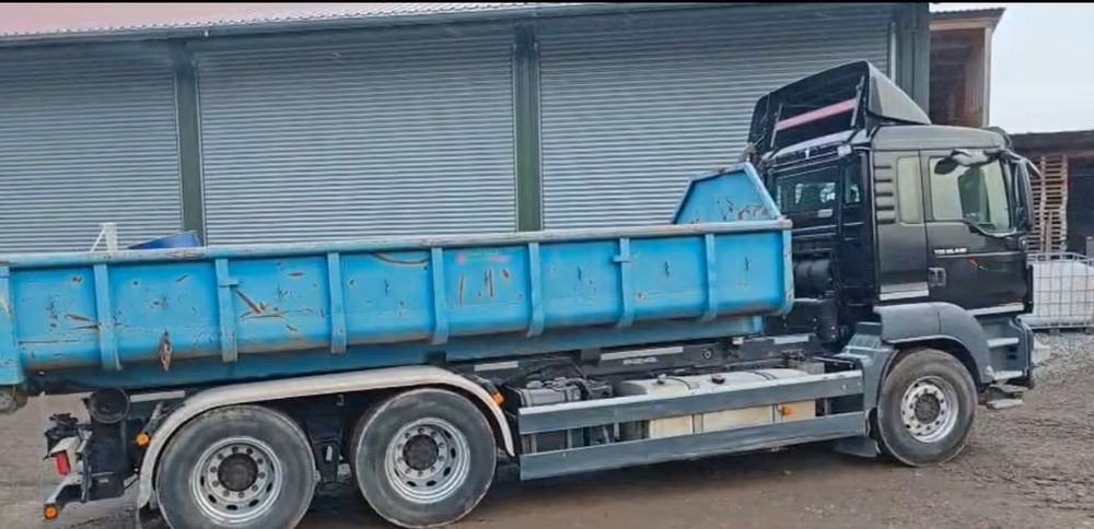 MAN TGS 26.440 6x4 – Meiller z systemem HDS (roll-off) + Kontener + Przyczepa – Euro 5 - Camión multibasculante: foto 5 MAN TGS 26.440 6x4 – Meiller z systemem HDS (roll-off) + Kontener + Przyczepa – Euro 5 - Camión multibasculante: foto 5