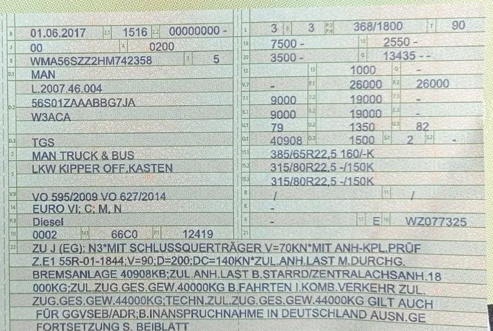 Camión volquete MAN TGS 26.500 6x6 | Meiller | Bordmatik | Klima | Retarder |Euro6: foto 11