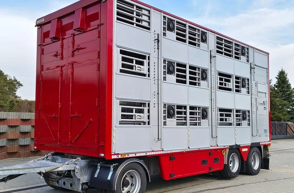 Pezzaioli RBA 32/TRZYOSIOWA PRZYCZEPA-2XBYDŁO,3X TRZODA - Remolque transporte de ganado: foto 1 Pezzaioli RBA 32/TRZYOSIOWA PRZYCZEPA-2XBYDŁO,3X TRZODA - Remolque transporte de ganado: foto 1