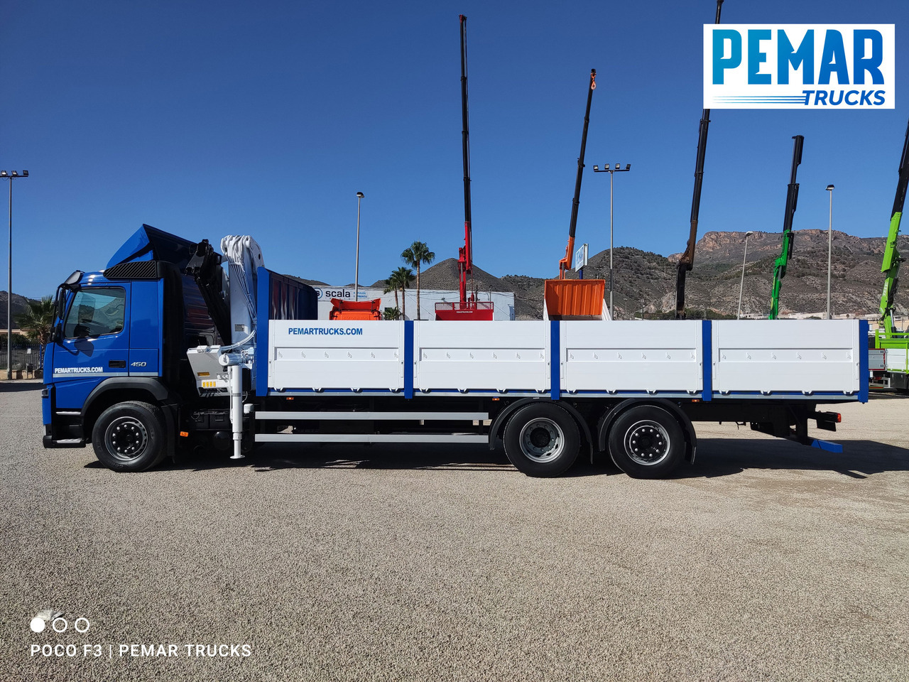 Camión caja abierta, Camión grúa VOLVO FM 450 6X2 GRUA CAJA FIJA EURO 6: foto 9