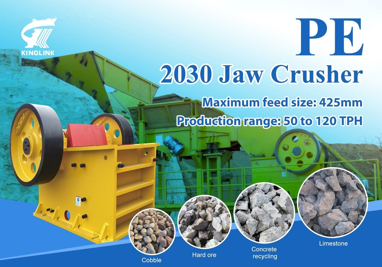 Kinglink PE500x750 | PE2030 Trio Type Jaw Crusher - Trituradora de mandíbula: foto 1 Kinglink PE500x750 | PE2030 Trio Type Jaw Crusher - Trituradora de mandíbula: foto 1