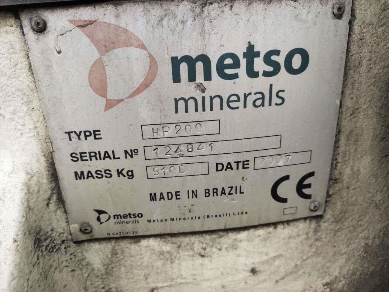 Metso HP200 Cone Crusher - Trituradora de cono: foto 2 Metso HP200 Cone Crusher - Trituradora de cono: foto 2