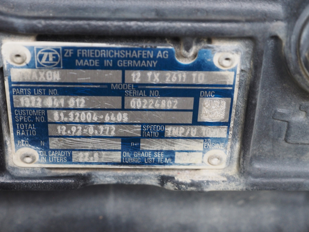 ZF MAN Traxon Getriebe / gearbox 12TX2611 TO - Caja de cambios para Camión: foto 2 ZF MAN Traxon Getriebe / gearbox 12TX2611 TO - Caja de cambios para Camión: foto 2