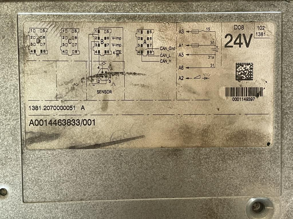 MERCEDES-BENZ Α 001 446 38 33 - Tacógrafo para Camión: foto 3 MERCEDES-BENZ Α 001 446 38 33 - Tacógrafo para Camión: foto 3