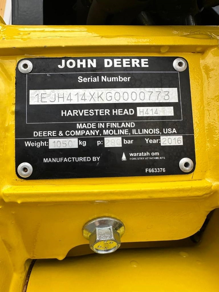 Cabezal talador John Deere H 414: foto 17