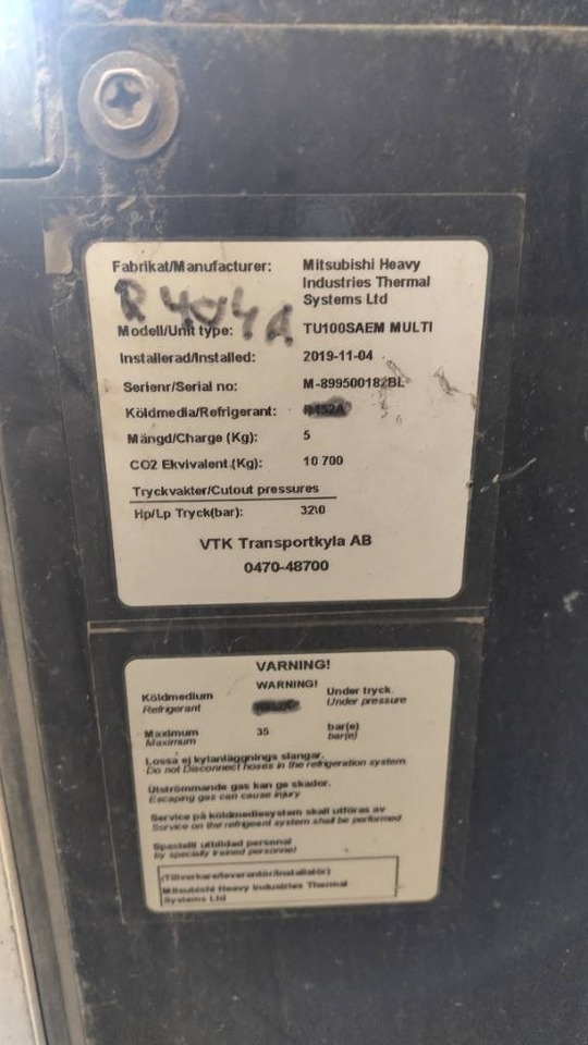 Mitsubishi TU100 SAEM Multi kylmäkone - Motor para Camión: foto 3 Mitsubishi TU100 SAEM Multi kylmäkone - Motor para Camión: foto 3