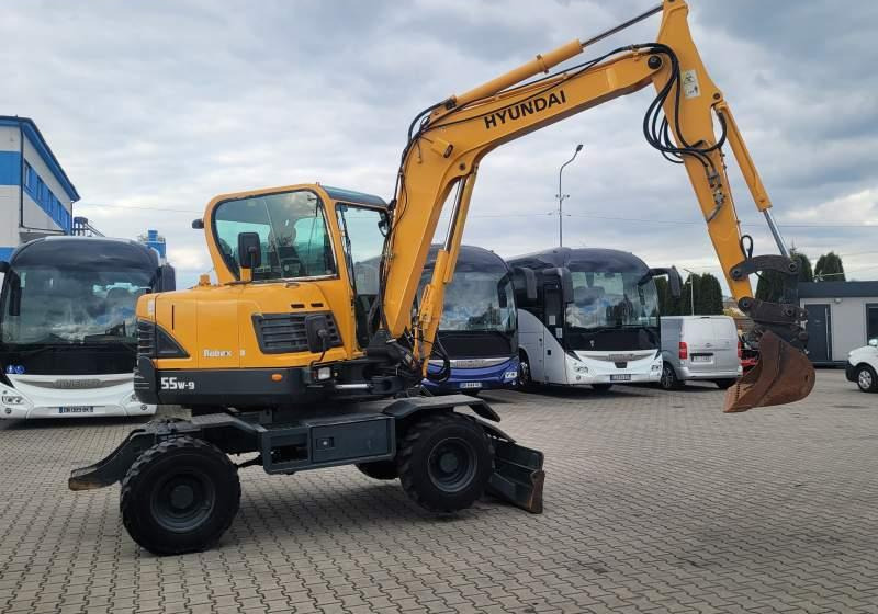 Hyundai ROBEX 55W-9 EXCAVATOR / SPROWADZONY Z FRANCJI - Excavadora de ruedas: foto 4 Hyundai ROBEX 55W-9 EXCAVATOR / SPROWADZONY Z FRANCJI - Excavadora de ruedas: foto 4