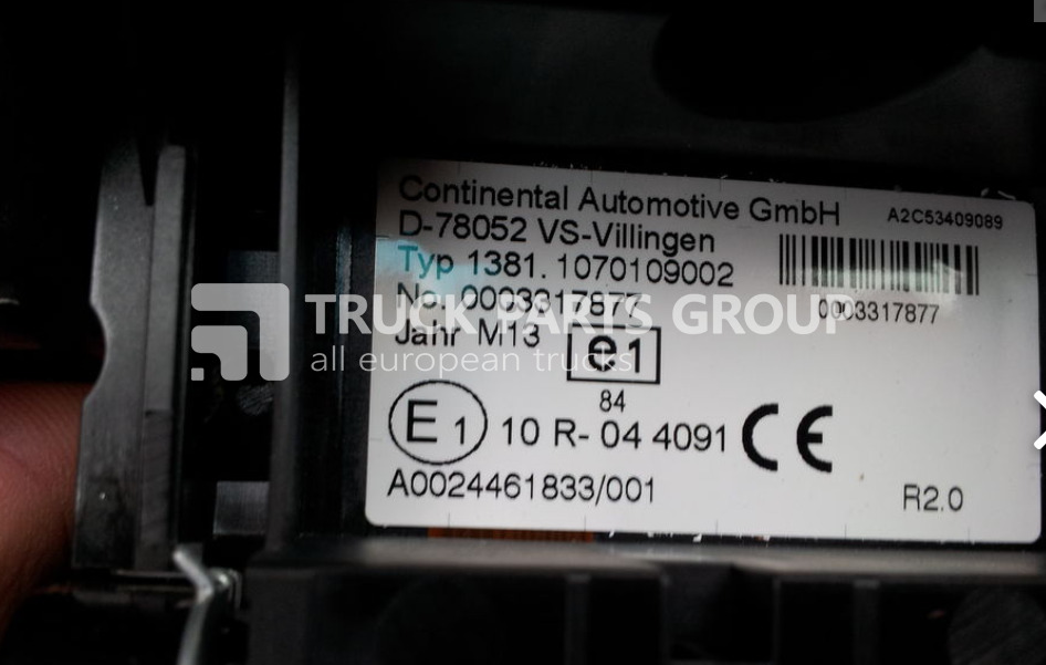 MERCEDES-BENZ Actros, Atego tachograph, 1381 type, 0024461833, 0014464033, 001 tachograph - Tacógrafo para Camión: foto 2 MERCEDES-BENZ Actros, Atego tachograph, 1381 type, 0024461833, 0014464033, 001 tachograph - Tacógrafo para Camión: foto 2