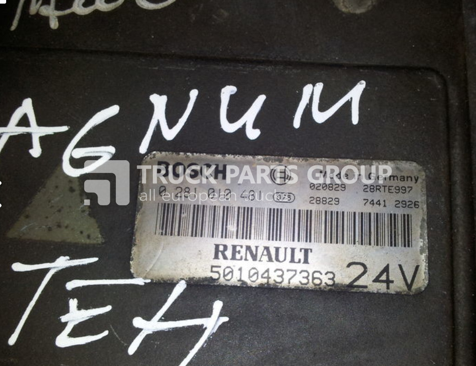 RENAULT engine computer EDC, ECU, 5010437363, BOSCH 0281010481 control unit - Unidad de control para Camión: foto 2 RENAULT engine computer EDC, ECU, 5010437363, BOSCH 0281010481 control unit - Unidad de control para Camión: foto 2