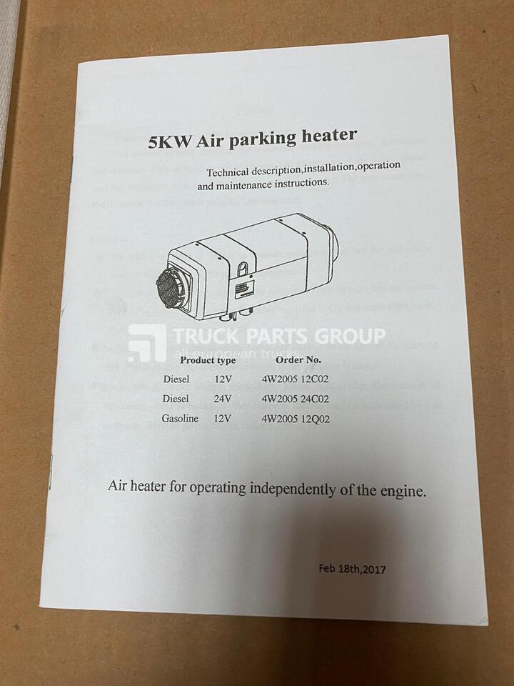 WEBASTO, EBERSPACHER air tonic cab heater, air parking heater, 2 kw, 5 kw air heater - Calefacción/ Ventilación para Camión: foto 4 WEBASTO, EBERSPACHER air tonic cab heater, air parking heater, 2 kw, 5 kw air heater - Calefacción/ Ventilación para Camión: foto 4