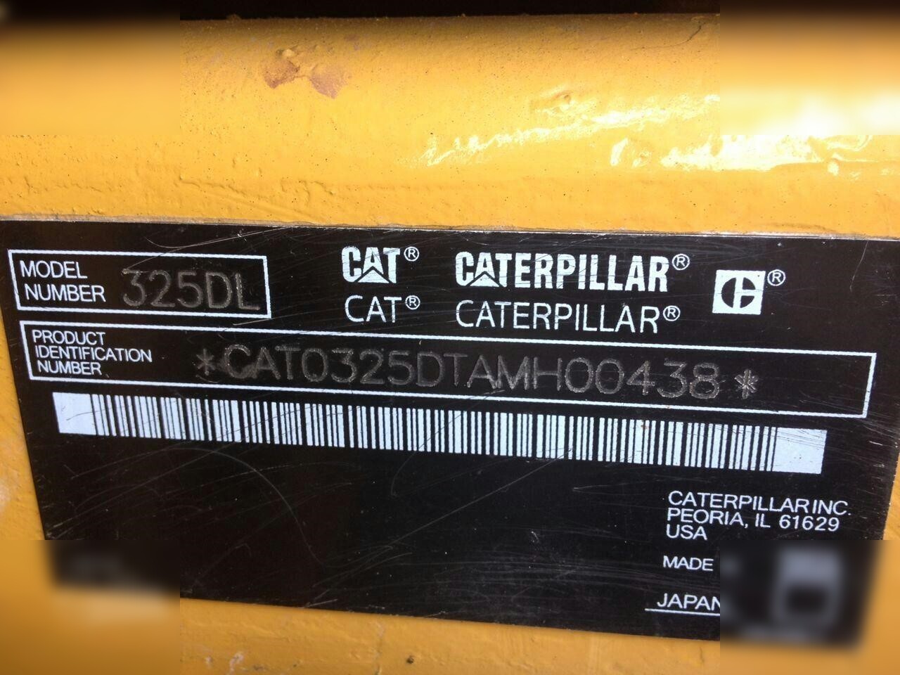 CATERPILLAR 325DL - Excavadora de cadenas: foto 5 CATERPILLAR 325DL - Excavadora de cadenas: foto 5