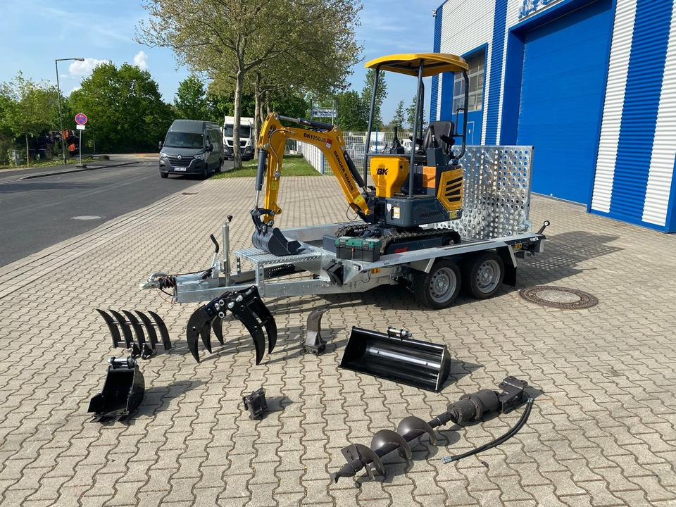 Minibagger BK1250JS + Tieflader + Zubehör *INKL.19% MWST*KUBOTA*BERGER KRAUS*JOYSTICK*SOFORT!* - Miniexcavadora: foto 2 Minibagger BK1250JS + Tieflader + Zubehör *INKL.19% MWST*KUBOTA*BERGER KRAUS*JOYSTICK*SOFORT!* - Miniexcavadora: foto 2