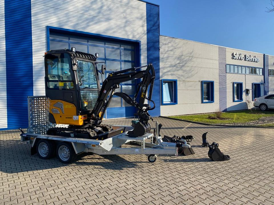 Miniexcavadora, Remolque Minibagger BK2000NKSR + Tieflader + Zubehör *INKL.19% MWST*BERGER KRAUS*KUBOTA* KLIMA*SCHWENKARM*VERSTELLFAHRWERK*: foto 7