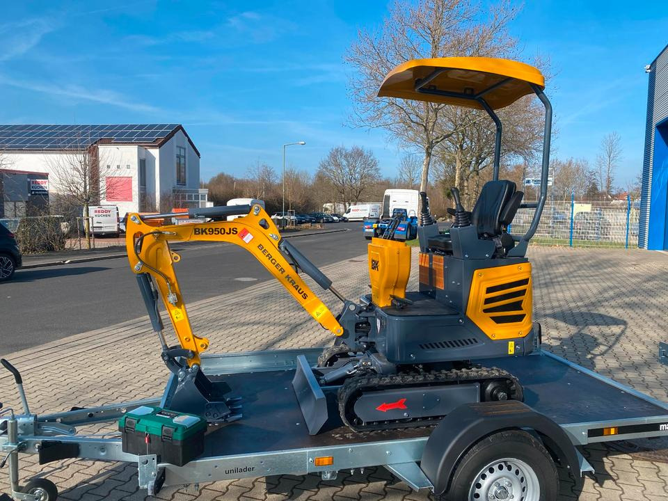 Minibagger BK950JS + Anhänger + Zubehör *INKL.19% MWST*BERGER KRAUS*JOYSTICK*SOFORT!* - Miniexcavadora, Remolque: foto 5 Minibagger BK950JS + Anhänger + Zubehör *INKL.19% MWST*BERGER KRAUS*JOYSTICK*SOFORT!* - Miniexcavadora, Remolque: foto 5