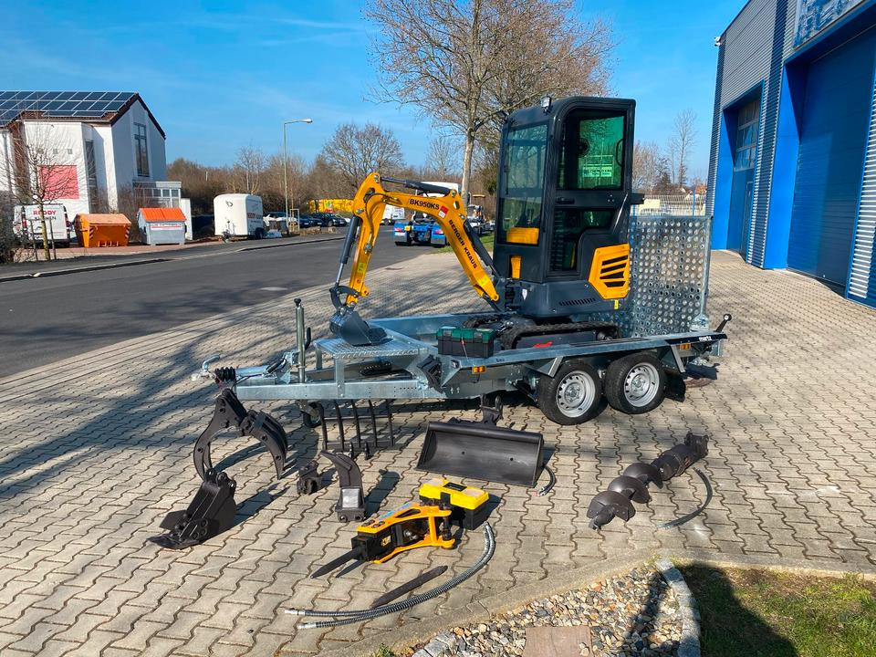 Minibagger BK950KS + Tieflader + Zubehör *INKL.19% MWST*BERGER KRAUS*KABINE*SOFORT!* - Miniexcavadora: foto 2 Minibagger BK950KS + Tieflader + Zubehör *INKL.19% MWST*BERGER KRAUS*KABINE*SOFORT!* - Miniexcavadora: foto 2