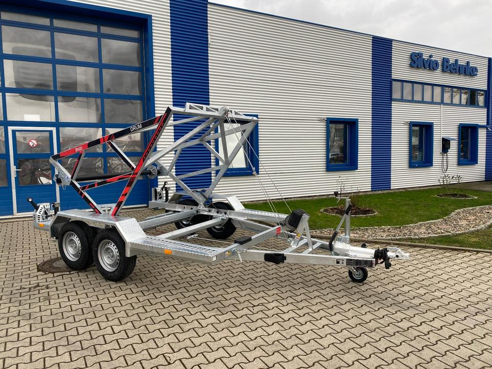 Remolque portabobinas Vermietung / Kabelanhänger 3500KG / Nutzlast 2766KG / Kabeltrommel-Anhänger / Glasfaser/ 1 Monat: foto 10