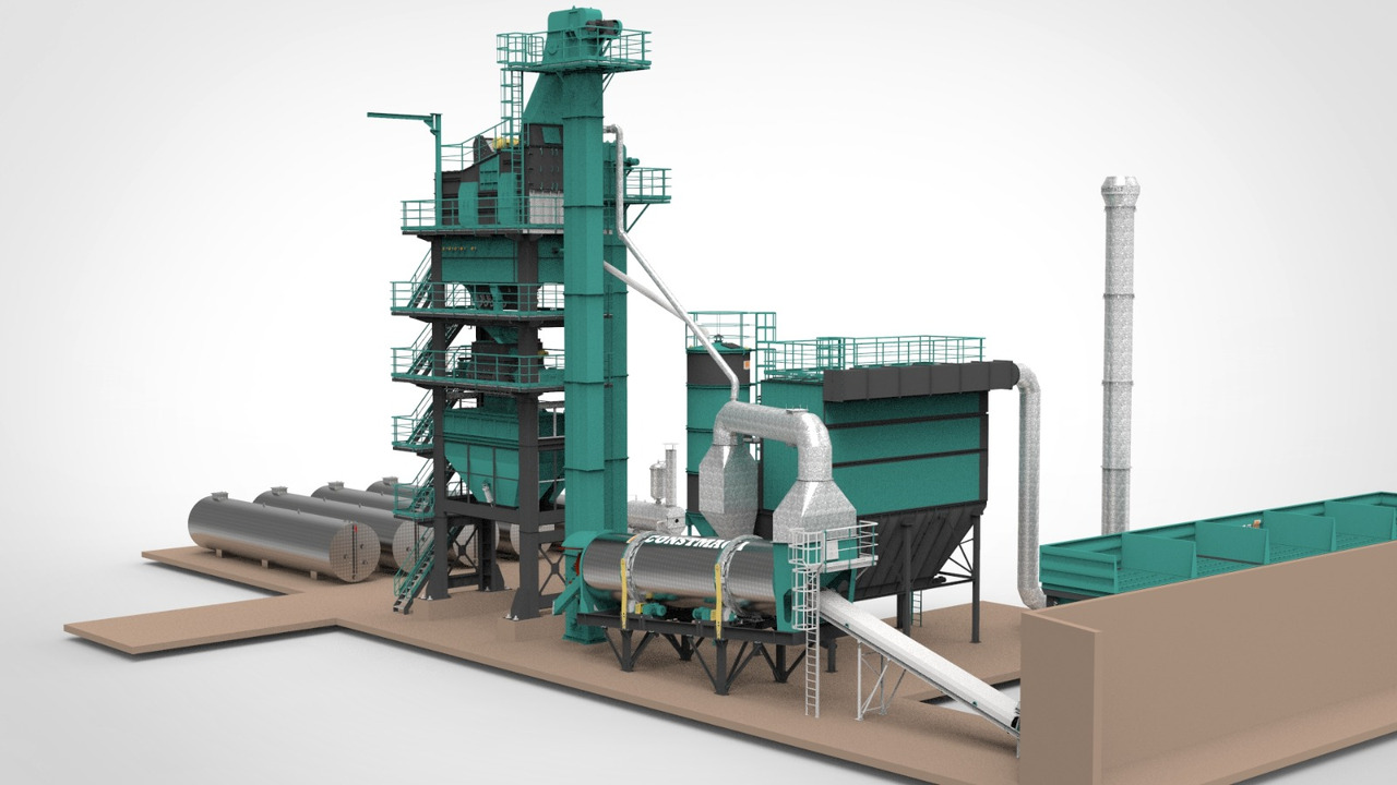 Constmach Stationary Asphalt Plant Delivered in Stock 2 Year Warranty - Planta de asfalto: foto 2 Constmach Stationary Asphalt Plant Delivered in Stock 2 Year Warranty - Planta de asfalto: foto 2