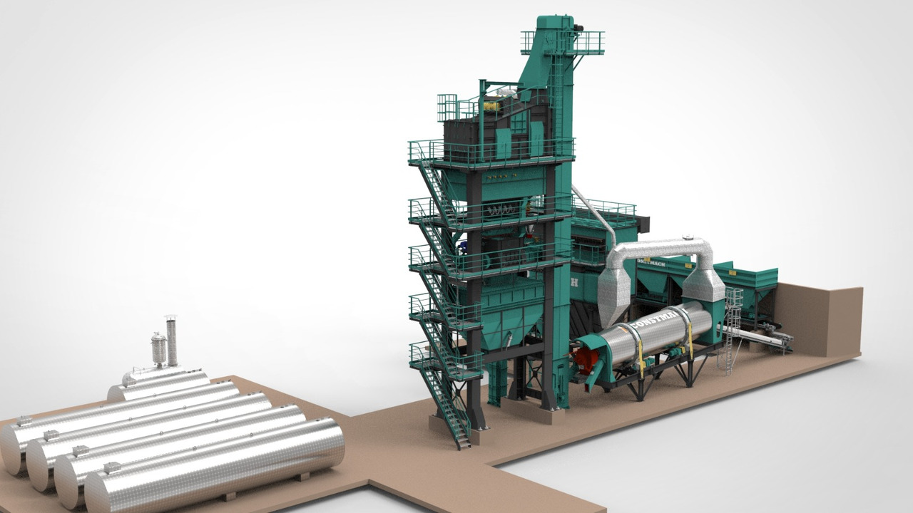 Constmach Stationary Asphalt Plant Delivered in Stock 2 Year Warranty - Planta de asfalto: foto 3 Constmach Stationary Asphalt Plant Delivered in Stock 2 Year Warranty - Planta de asfalto: foto 3