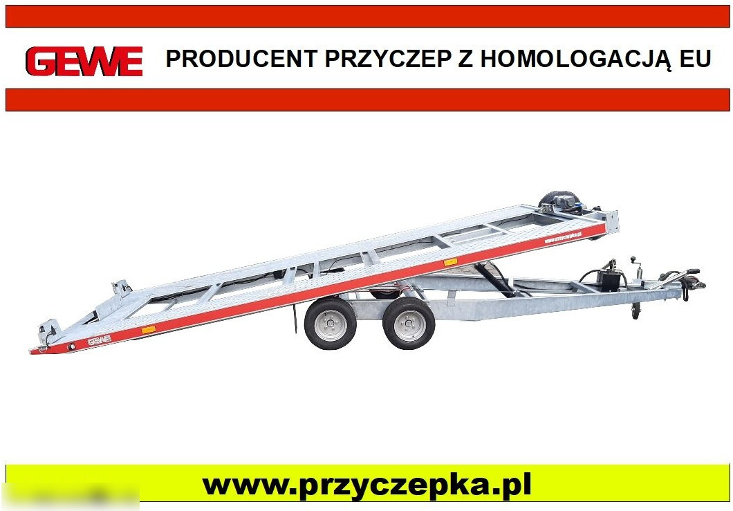 Gewe L3500 U/1, 5x2,1m - hydraulicznie uchylna - Remolque portavehículos: foto 1 Gewe L3500 U/1, 5x2,1m - hydraulicznie uchylna - Remolque portavehículos: foto 1