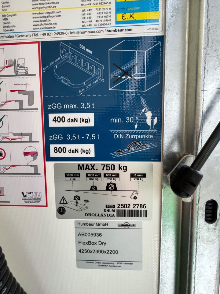 Furgoneta caja cerrada Renault MASTER HUMBAUR KOFFER: foto 11
