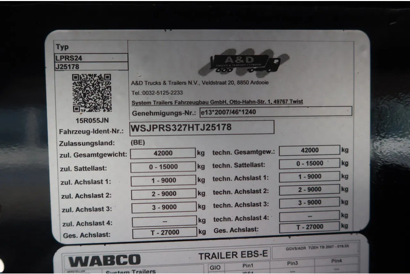 Semirremolque caja cerrada A&D Geisoleerd trailer, 3 asser, 2 x stuuras, LPRS24: foto 18