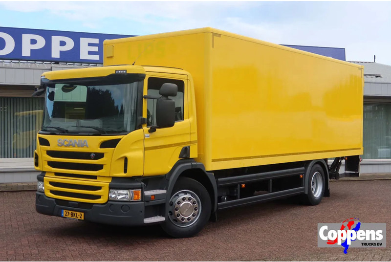 Scania P250 Bak+Klep E6 Dhollandia 1500 kg - Camión caja cerrada: foto 1 Scania P250 Bak+Klep E6 Dhollandia 1500 kg - Camión caja cerrada: foto 1