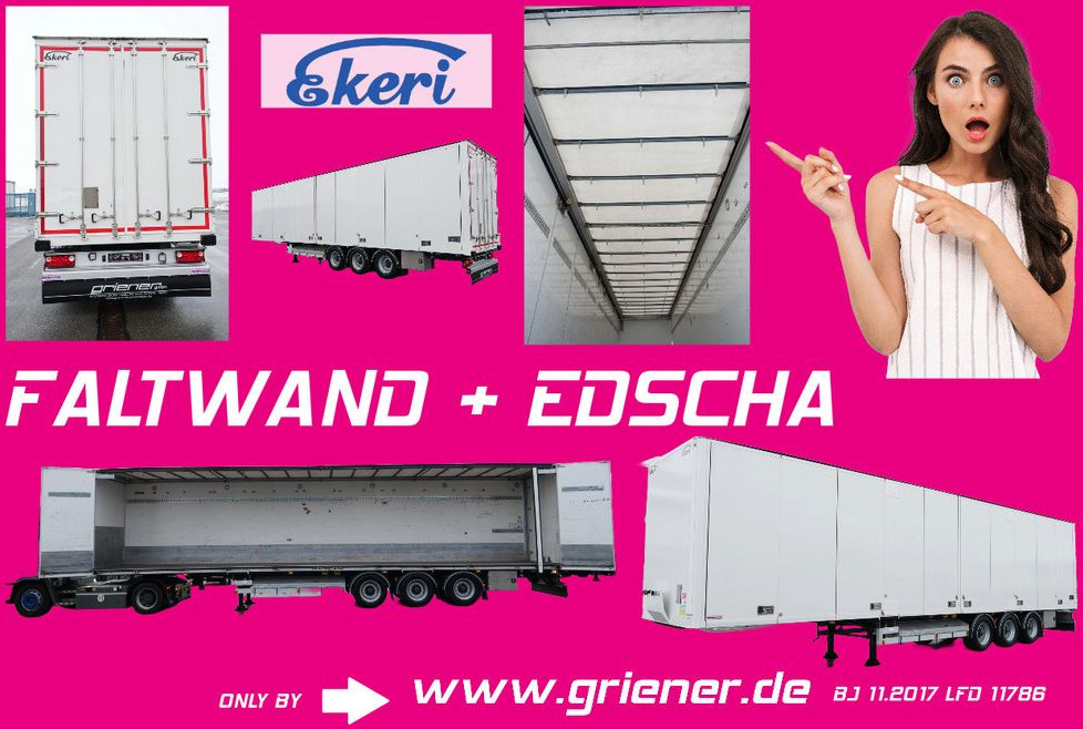 EKERI T3-A / SEITLICHE TÜREN /FALTWAND EDSCHA ! - Semirremolque caja cerrada: foto 1 EKERI T3-A / SEITLICHE TÜREN /FALTWAND EDSCHA ! - Semirremolque caja cerrada: foto 1