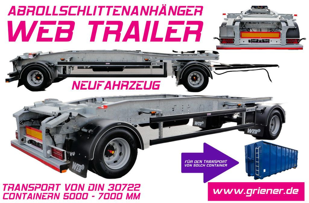 Web-Trailer ARA 18/ DIN 30722 / 5000 - 7000 mm/19,5 VERZINKT Web-Trailer ARA 18/ DIN 30722 / 5000 - 7000 mm/19,5 VERZINKT - Remolque multilift/ Portacontenedores de cadenas: foto 1 Web-Trailer ARA 18/ DIN 30722 / 5000 - 7000 mm/19,5 VERZINKT Web-Trailer ARA 18/ DIN 30722 / 5000 - 7000 mm/19,5 VERZINKT - Remolque multilift/ Portacontenedores de cadenas: foto 1