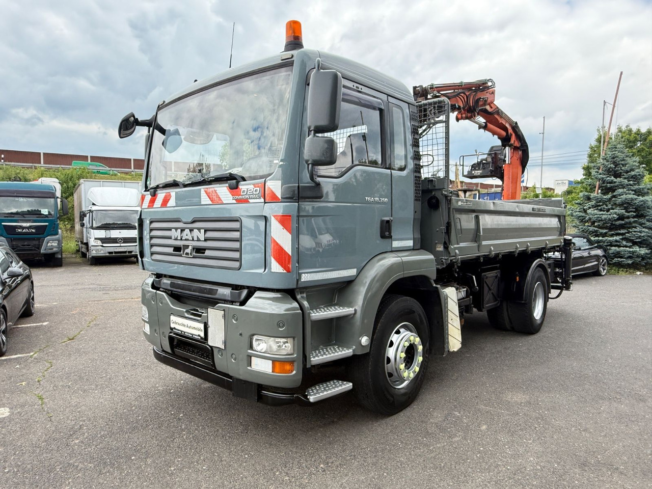 MAN TGA 18.350 Kran Terex - Camión volquete, Camión grúa: foto 2 MAN TGA 18.350 Kran Terex - Camión volquete, Camión grúa: foto 2