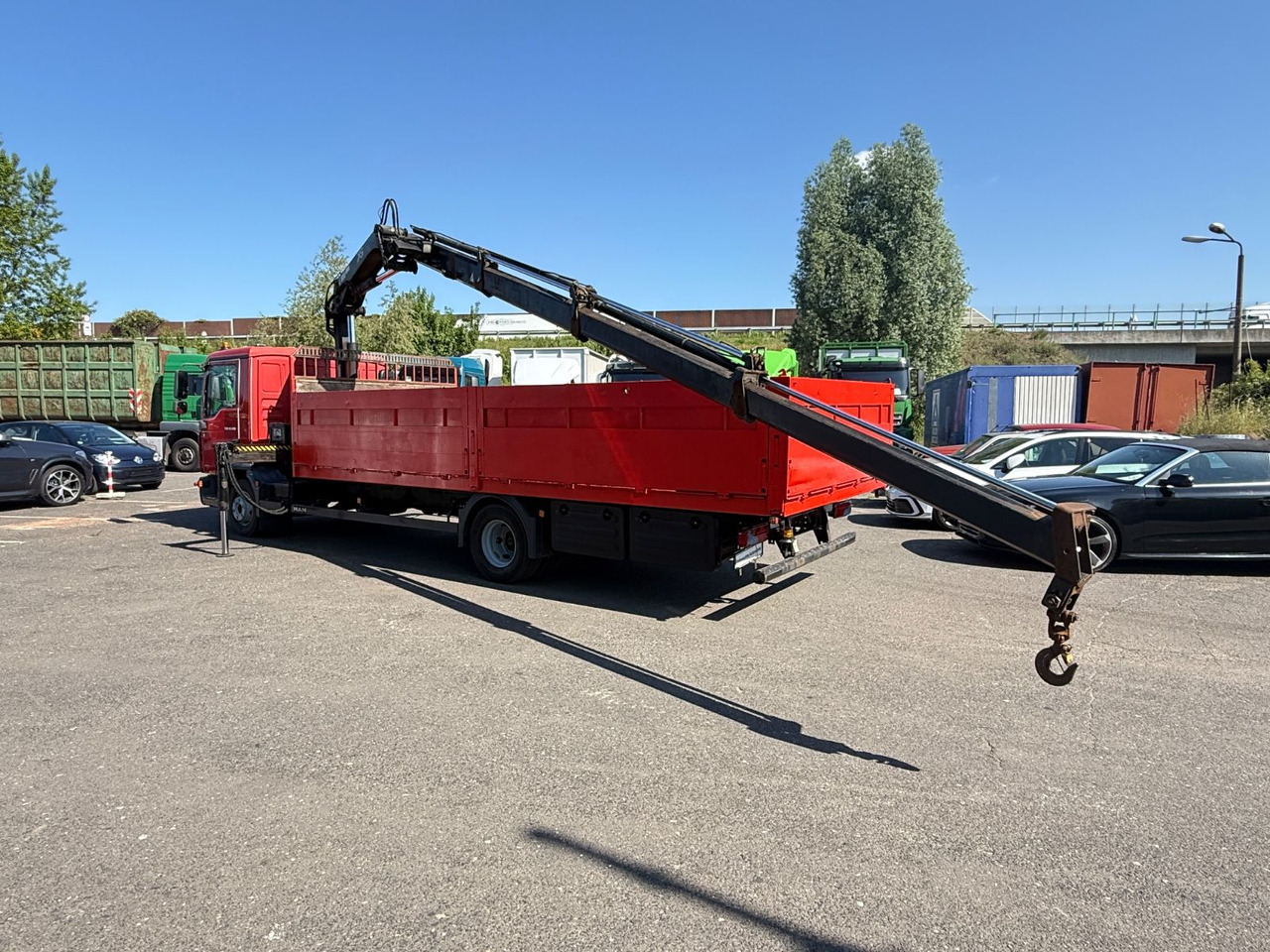 Camión caja abierta, Camión grúa MAN TGL 12.210  mit Kran: foto 10