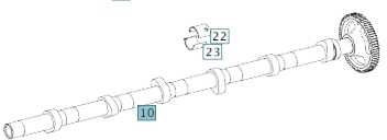 Árbol de levas para Camión nuevo Wałek rozrządu ssący (dolot) Mercedes om 935/936: foto 1