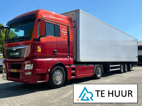 MAN TGX + kasttrailer / NL BE Verhuur / € 750 per week / Direct inzetbaar - Cabeza tractora: foto 1 MAN TGX + kasttrailer / NL BE Verhuur / € 750 per week / Direct inzetbaar - Cabeza tractora: foto 1