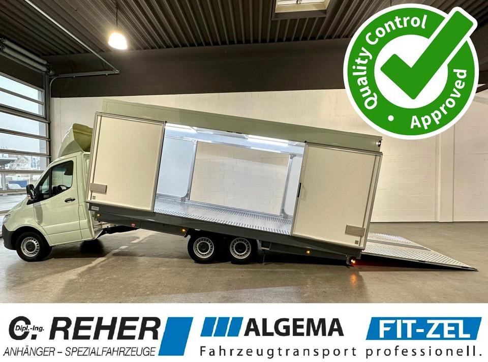 Algema Mercedes Sprinter 616 ALGEMA BLITZLADER 2 Koffer - Camión portavehículos, Furgoneta: foto 1 Algema Mercedes Sprinter 616 ALGEMA BLITZLADER 2 Koffer - Camión portavehículos, Furgoneta: foto 1