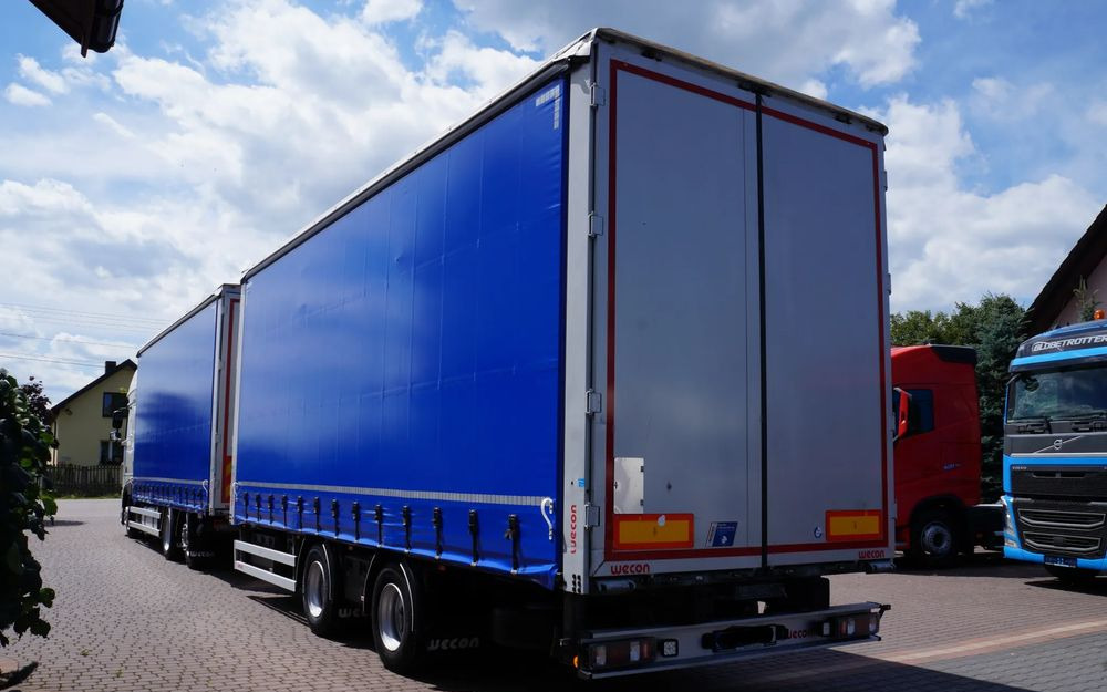 DAF XF 480 EURO 6 ZESTAW TANDEM PRZEJAZDOWY 120 M3 7,7 M + 7,7 M WECON - Camión lona: foto 3 DAF XF 480 EURO 6 ZESTAW TANDEM PRZEJAZDOWY 120 M3 7,7 M + 7,7 M WECON - Camión lona: foto 3