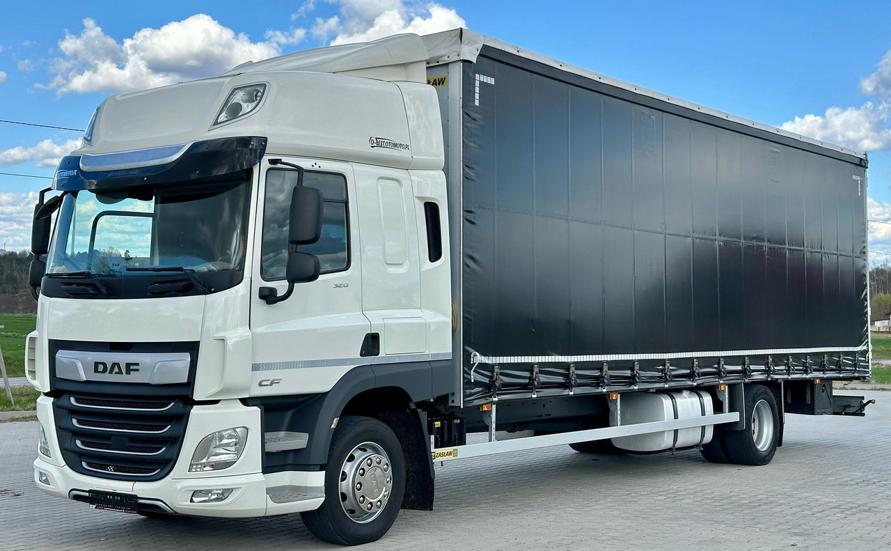 DAF CF 320 / FIRANKA / 23 EUROPALET / SYPIALKA / AUTOMAT / JAK NOWY / 2021 ROK - Camión lona: foto 2 DAF CF 320 / FIRANKA / 23 EUROPALET / SYPIALKA / AUTOMAT / JAK NOWY / 2021 ROK - Camión lona: foto 2