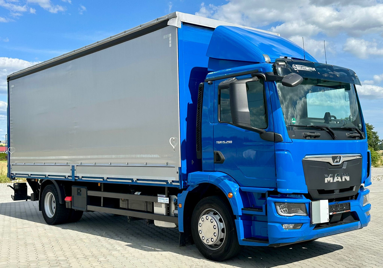 MAN TGM 15.290 / FIRANKA / WINDA / AUTOMAT / 2021 ROK / 18 EUROPALET / 15 T DMC - Camión lona: foto 1 MAN TGM 15.290 / FIRANKA / WINDA / AUTOMAT / 2021 ROK / 18 EUROPALET / 15 T DMC - Camión lona: foto 1