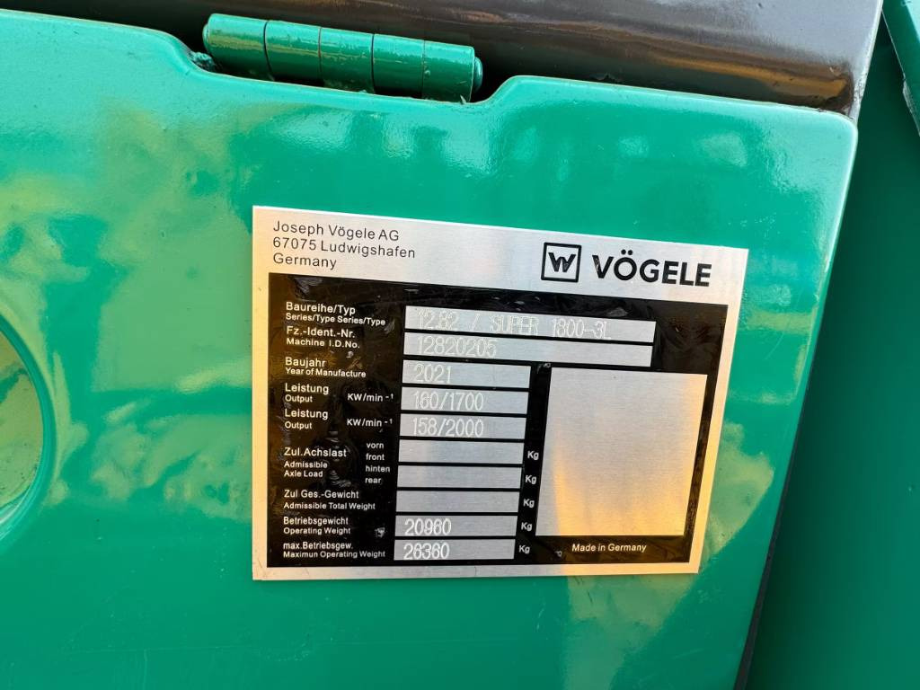 Vögele 1800-3 - Pavimentadora de asfalto: foto 4 Vögele 1800-3 - Pavimentadora de asfalto: foto 4