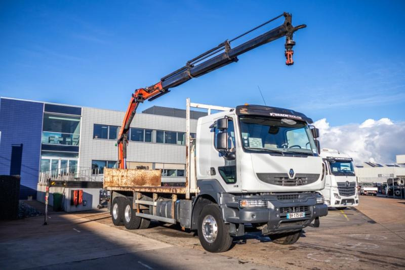 Renault KERAX 380 DXI+E5+PK18TM/3EXT - Camión caja abierta, Camión grúa: foto 2 Renault KERAX 380 DXI+E5+PK18TM/3EXT - Camión caja abierta, Camión grúa: foto 2