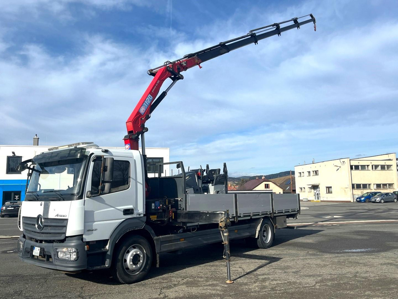 Mercedes truck ATEGO, 1527, Crane HMF 1120 - K5 - Camión caja abierta, Camión grúa: foto 4 Mercedes truck ATEGO, 1527, Crane HMF 1120 - K5 - Camión caja abierta, Camión grúa: foto 4