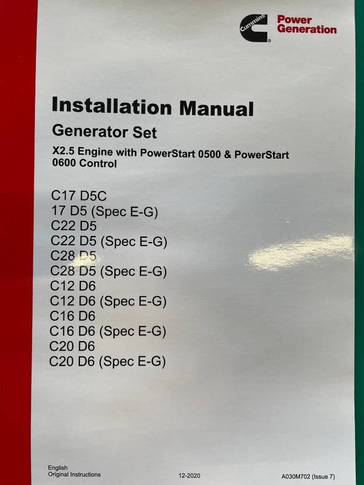 Generador industriale Cummins C22D5 - 22 kVA Surplus genset - DPX-18501: foto 21 Generador industriale Cummins C22D5 - 22 kVA Surplus genset - DPX-18501: foto 21