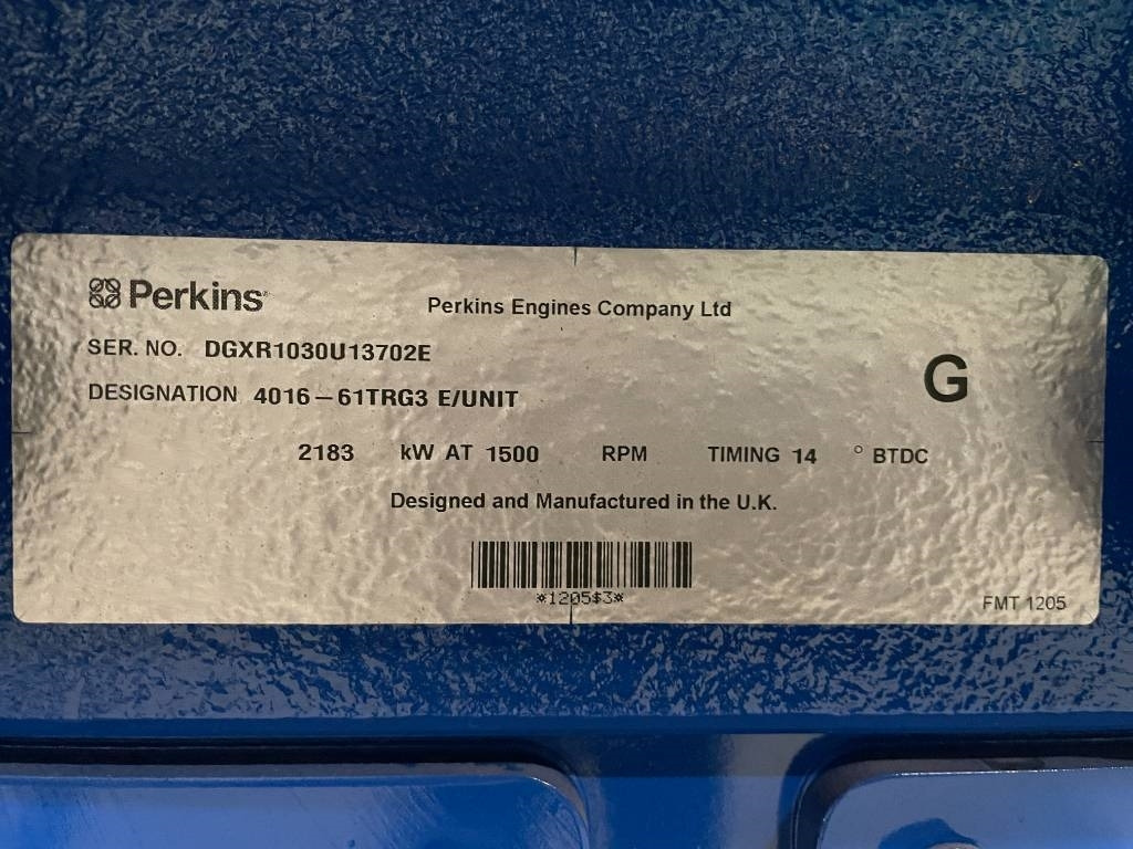 Generador industriale FG Wilson P2500-1E - 2500 kVA Surplus Genset - DPX-25085: foto 14