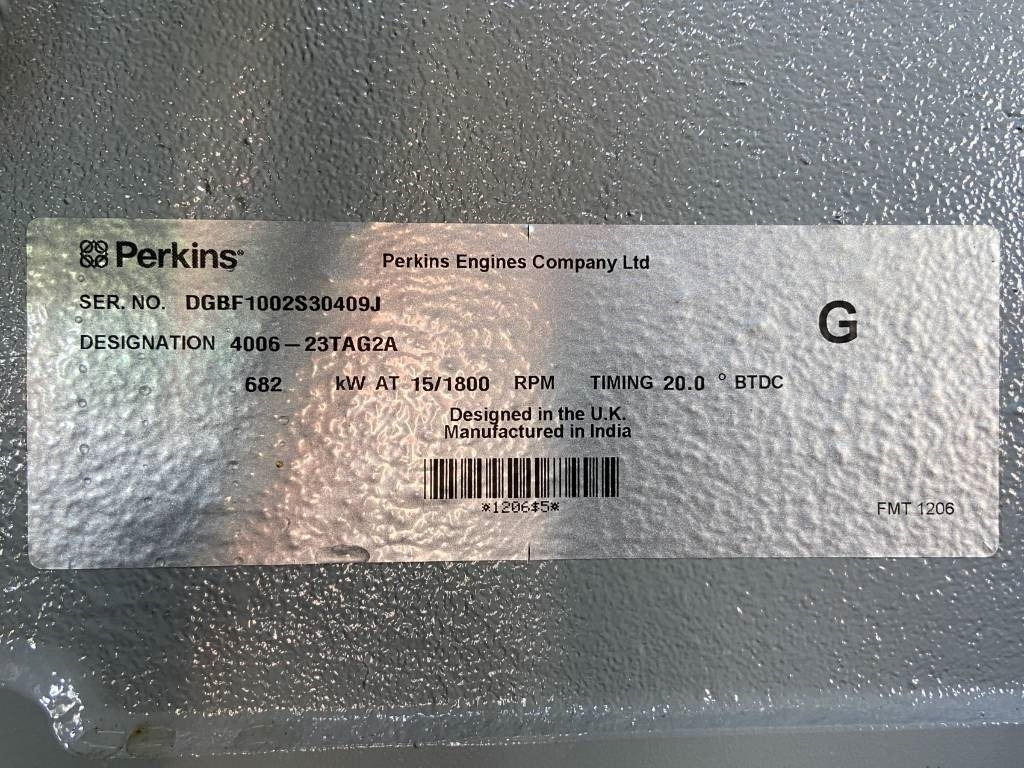 Generador industriale nuevo Perkins 4006-23TAG2A - 825 kVA Generator - DPX-19817: foto 11